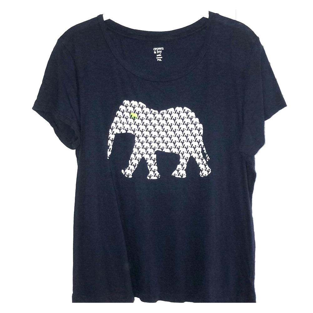 Crown & Ivy Navy Tee Size: PXL